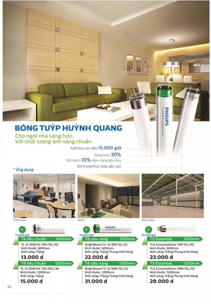 Bóng đèn Philips huỳnh quang T5 28w 1200mm - Đánh giá chuyên sâu về sản phẩm