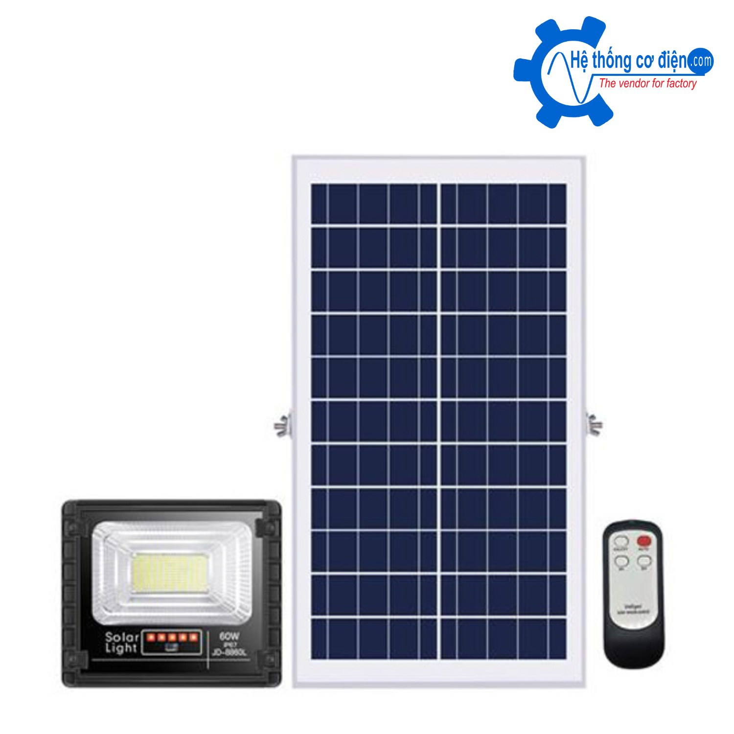 Đèn pha năng lượng mặt trời JinDian 60W JD-8860L