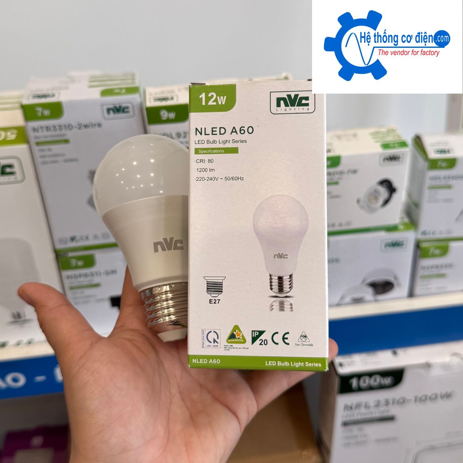 Đèn LED Bulb NVC NLED A60 12W